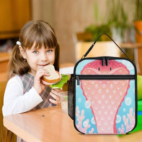 Snake Lunch Bag for Men/Women, Reusable Lunchbox for Adult, Small Lunch Tote Bag for Office, Work