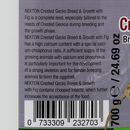 Nekton Crested Gecko Fig for Growth and Breeding 700g (24.69oz) - size: 1.54 Pound (Pack of 1)