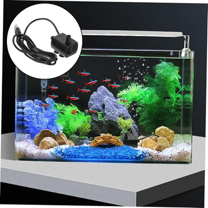 Small Submersible Water Mover for Fish Tank Quiet USB Mini Aquarium Fountain Motor Durable Material with Smooth Surface Safe for Circulation and Water Transfer
