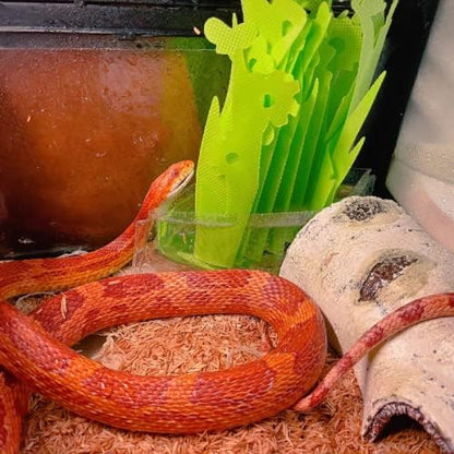 Large Artificial Birch Log Hide Reptile Shelter Basking Bark Corn Snake Gecko Sleeping Cave Wood Shape Hideout Terrarium Bush Landscaping Ornament (L) - size: L