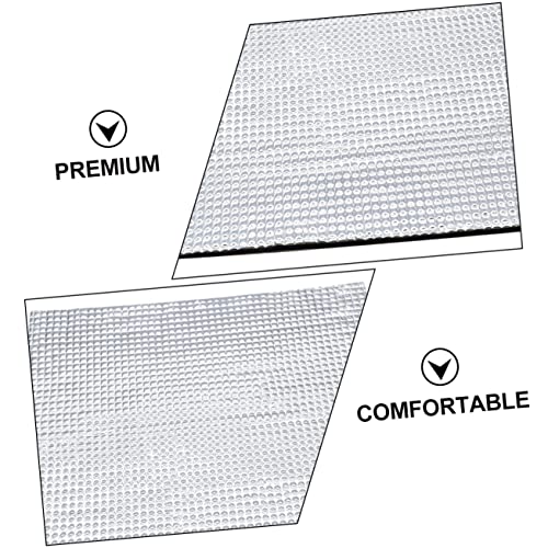 balacoo Reptile Heat Pad Small Animal Warm Pad Parrot Mat Mini Pet Pad Winter Insulation Thermal Pad Outdoor Heated Pad Small Pet Cage Liner for Rabbit Hedgehog 42x28cm Silver Terrarium Heating Pad