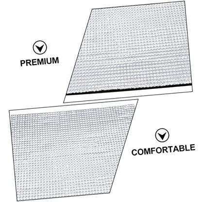 balacoo Reptile Heat Pad Small Animal Warm Pad Parrot Mat Mini Pet Pad Winter Insulation Thermal Pad Outdoor Heated Pad Small Pet Cage Liner for Rabbit Hedgehog 42x28cm Silver Terrarium Heating Pad