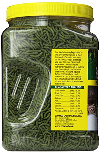 Zoo Med ReptiSticks Floating Aquatic Turtle Food, 18-Ounce - size: 1.2 Pound (Pack of 1)