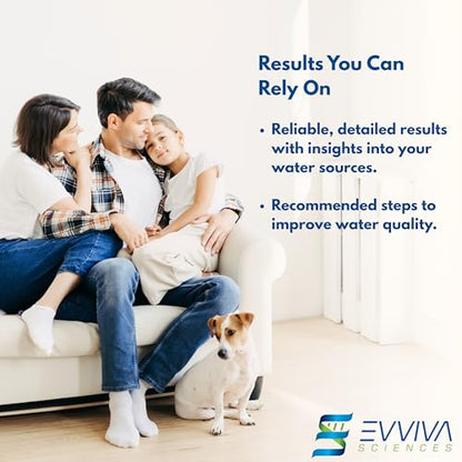 Evviva Sciences Water Bacteria Test Kit – 10 Tests for Total Bacteria, coliforms & E. coli. Lab-Ready agar Plates for Well, tap, Pool, & City Water. Fast DIY Results + Optional lab Report.