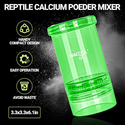 Cricket Calcium Powder Mixer for Reptiles with 4Pack Reptile Night Heat Lamp, 100W Night Heat Lamp for Reptiles & Amphibians,Simulate Nature Moonlight Purple Night Light for Bearded Dragon Lizard Sna