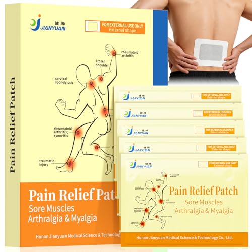 Far-Infrared Pain Relief Patches - 12 Hours Soothing Heat Patches for Back, Neck, Deep Penetrating Herbal Patch for Shoulder, Knee, Muscle, Portable Bone Pain Relief, 10 Count