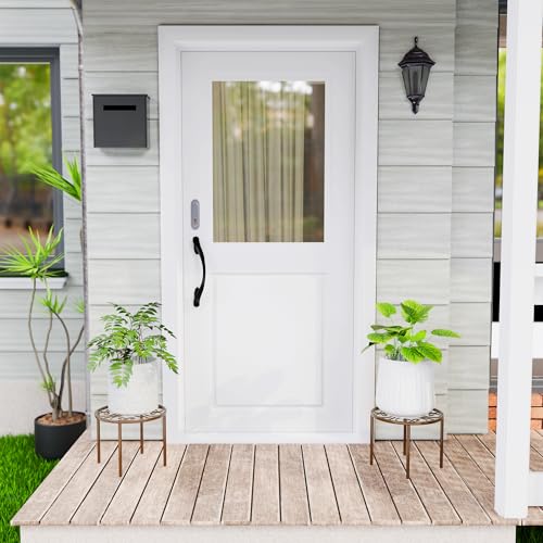 10.24" Plant Stand Flower Stand - Bronze Plant Holder. | for Garden Home, Anti-rust Plant Rack for Multiple Plant Indoor or Outdoor. - color: Brown, size: 7.9in Flower