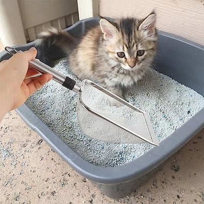 POPETPOP Pet Reptile Litter Scoop Cleaning Shovel for Indoor Terrariums Fine Mesh Design for Easy Waste Removal for Turtles Lizards Snakes and More