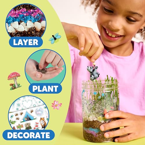 Creativity for Kids Grow 'N Glow Terrarium Kit - Educational Science Kits | Screen Free Summer Fun Activities | Gifts for Boys and Girls | Craft and STEM Projects (Ages 6+)