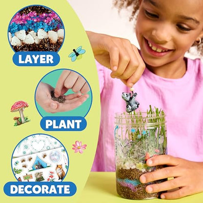 Creativity for Kids Grow 'N Glow Terrarium Kit - Educational Science Kits | Screen Free Summer Fun Activities | Gifts for Boys and Girls | Craft and STEM Projects (Ages 6+)