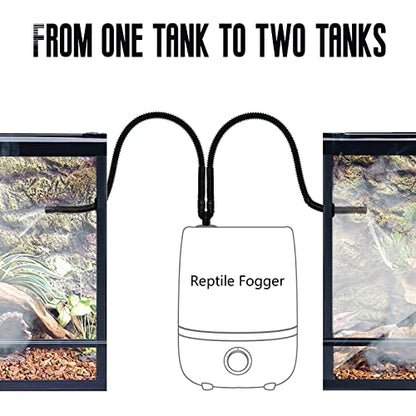 Reptile Fogger Extension Tube, Accessories of Reptile Humidifier Mister Fogger Suitable for Reptiles Amphibians Terrarium