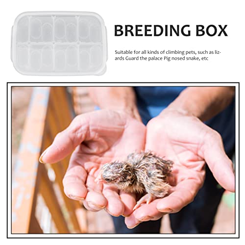 Compartment Reptile Hatchery Egg Incubation Box Heat Lamp for Enclosures