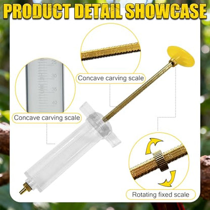 Baby Bird Feeding Syringe Set, Small Pet Parrot Feeder Hand Feeding Tubes Kit, Parrot Feeder Tubes Measuring Tools, for Baby Birds Small Pet