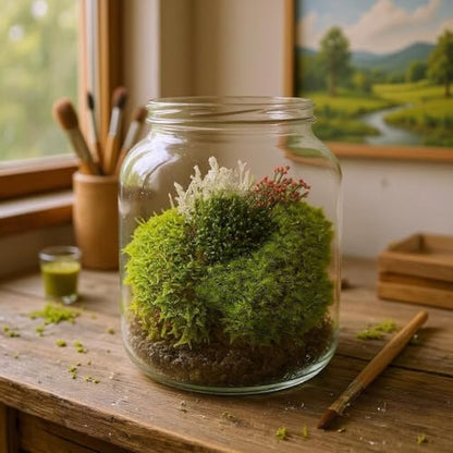 Super Fairy Garden Assortment Moss and Lichen for Terrarium, 6"x9" Bag