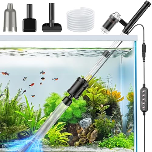 36W Aquarium Vacu | Multifunctional Change, Sand Washing, Water Filtration, Glass Cleaning, Adjustable Length, Timed Off