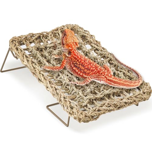 BNOSDM Reptile Hammock Bearded Dragon Bed Basking Platform Tank Accessories - color: 1PCS Hammock