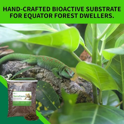 The Bio Dude Terra Fauna Bioactive Reptile Substrate 18 Quart for Reptile habitats, terrariums and vivariums. Great for Crested Geckos, Gargoyle Geckos, Day Geckos, Frogs and Indoor Gardening