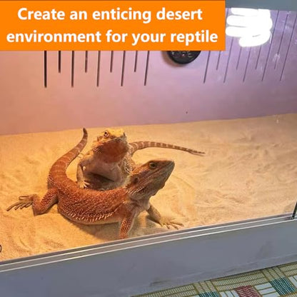 BNOSDM Reptile Sand,2.2lb Bearded Dragons Sands Substrate Bedding,Lizard Yellow Desert Blend Sands for Snakes Geckos Tortoises Turtle Tarantula - color: Yellow - 2.2Ib