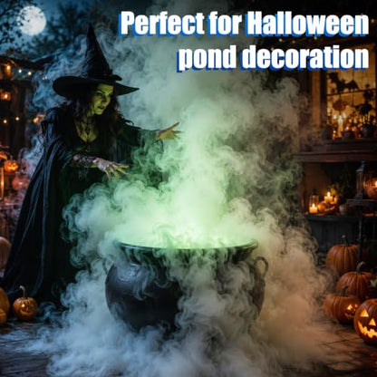 Ultrasonic Mist Maker Fogger 10 Heads, 9000ml/H 400W Pond Fogger with Float, IP67 Waterproof Power Supply, 304 Stainless Steel Ultrasonic Mister with Auto Shut-Off for Pond,Fountain,Garden,Halloween - size: 10 HEAD