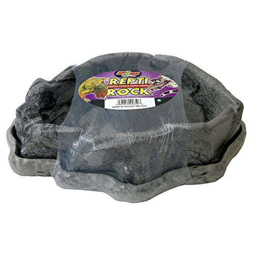 Zoo Med Combo Reptile Rock Food and Water Dish, X-Large - size: X-Large