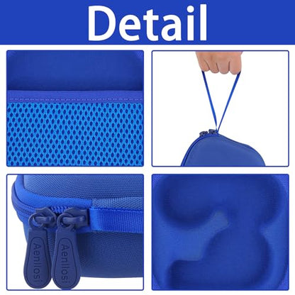 Aenllosi Hard Case for Moonlite Mini Projector Gift Pack fits upto 20 | EVA case construction, Water-resistant design, Dust-resistant design, Smooth zipper access, Carry handle, Case only - color: Deep Blue