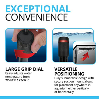 Fluval T200 Fully Electronic Heater for Freshwater Aquariums up to 65 Gal. - size: T200