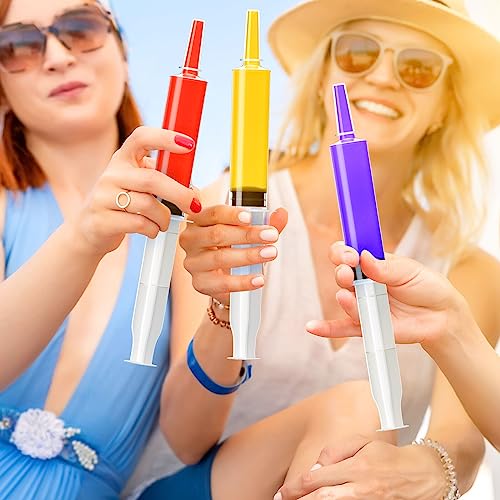 60 Pack Jello Shot Syringes- 30ml/1oz Jelly Syringe with Tip Cap for Liquid | BPA-Free Plastic Jello Shots Suringes for Kids/Adults Container for Bachelorette Parties, Nurses, Graduation, Halloween Party