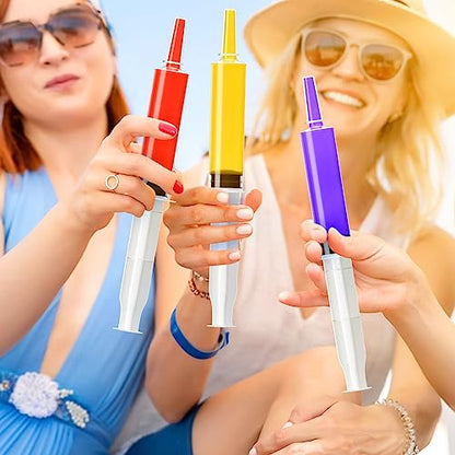 60 Pack Jello Shot Syringes- 30ml/1oz Jelly Syringe with Tip Cap for Liquid | BPA-Free Plastic Jello Shots Suringes for Kids/Adults Container for Bachelorette Parties, Nurses, Graduation, Halloween Party