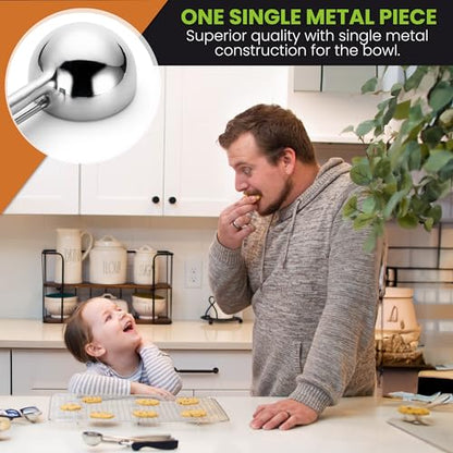 Spring Chef Extra Small Stainless Steel Melon Baller Scoop, #100, Black | Mini Cookie Scoop for Baking with Trigger Release, Watermelon Scooper, 0.6 Tablespoon (Tbsp), Fruit Scooper and Baller - color: Black, size: #100 - X-Small - 0.6 Tbsp