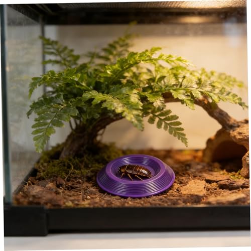 12pcs Plastic Reptile Water Dish Bowls for Bearded Dragon and Spider, Stable Design Hygienic Feeding Bowls for Reptile Terrarium and Transporting