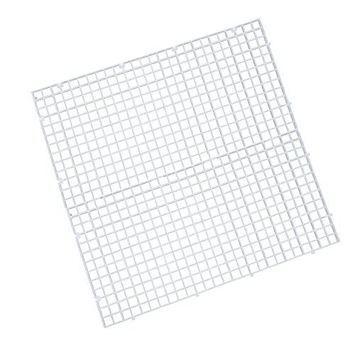 Aquarium Plastic Grid Divider Tray Egg Crate, 2 Pcs L | Grid Isolate Board Divider, Fish Tank Bottom, Black Filter Tray - size: 2 Pcs L