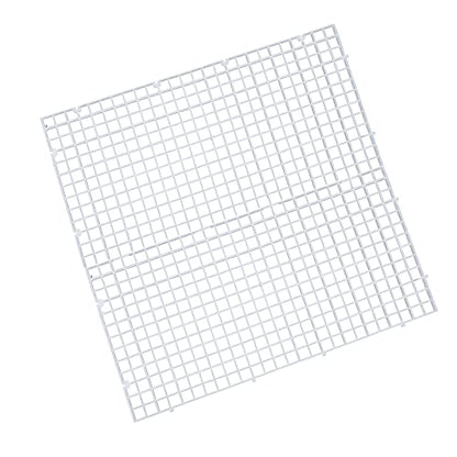 Aquarium Plastic Grid Divider Tray Egg Crate, 2 Pcs L | Grid Isolate Board Divider, Fish Tank Bottom, Black Filter Tray - size: 2 Pcs L