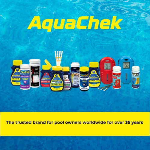 AquaChek Salt Test Strip Titrators for Pools - Salt Water Pool Test Strips for Sodium Chloride - Quick and Accurate Results - Professional Water Quality Testing Kit (10 Strips) - size: 1-Pack