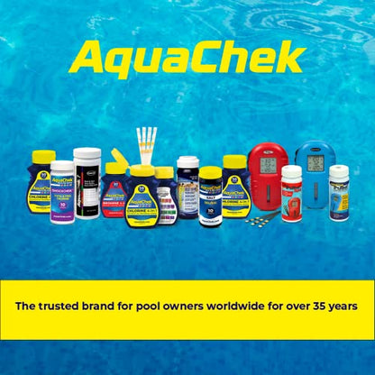 AquaChek Salt Test Strip Titrators for Pools - Salt Water Pool Test Strips for Sodium Chloride - Quick and Accurate Results - Professional Water Quality Testing Kit (10 Strips) - size: 1-Pack