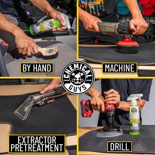 Chemical Guys, Citrus Fabric & Carpet Cleaner, Ready-to-Use Spray, 16 oz | Ready-to-use foaming spray lifts stains and odors from car seats, carpet and floor mats, safe on most fabrics - size: 16 oz