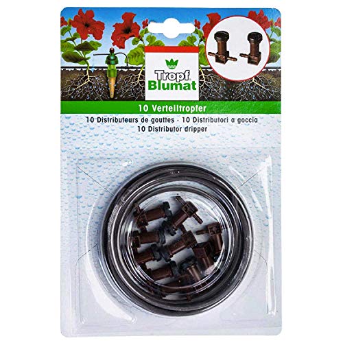 Blumat 41005 10 Distribution Drippers and Drip Tube for Watering