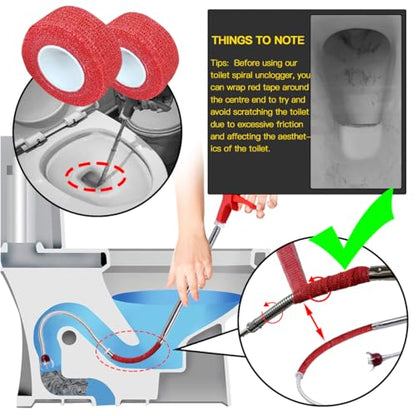 Toilet Auger Drain Snake Cleaner Tool,50" Toilet Snake Clog Remover Tool | Upgraded Grabber Unclogger Tool,Stainless Steel Telescoping Rod for Pick/Grab Objects Clogged in Toilet Pipes/Drain - style: 50inch Toilet Grabber Tool