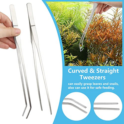 Fish Tank Cleaning Tools, 6 pcs Aquarium Cleaning Tools, Feeder Tools Kit, Aquarium Plants Cleaner, Algae Scraper for Glass Aquariums - color: Cleaning Tools 6pcs
