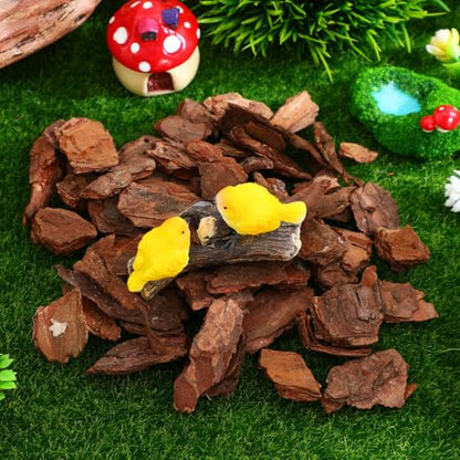 Tree Bark Base Material for DIY Model Scenes Lightweight Natural Miniature Nature Decor 1.96X1.18X0.19In Essential Architecture Model Supplies for Terrariums and Train Sets