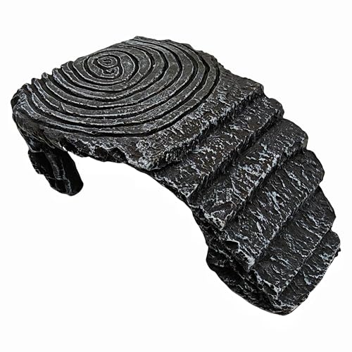 Reptile Hideouts,Resin Reptile Cave Habitat for Leopard Geckos, Lizards, Turtles, Snakes and Amphibians. (Turtle Platform, Large) - color: Turtle platform, size: Large