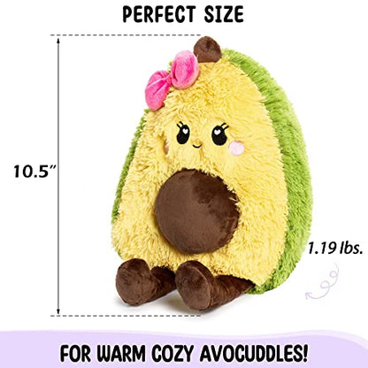 Avocado Microwavable Unscented Heating Pad for Women and Kids- Cute Soft Cozy Pillow Plush Heatable Warm Stuffed Animals - Kawaii Hot and Cold Plushie Food Toy - Avocado Gifts for Girls and Boys - style: Augusta