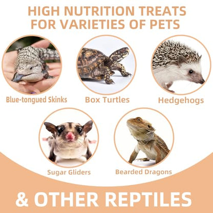 Freeze Dried Crickets – 4.5 Oz High Protein Freeze Dried Crickets, Food for Reptiles, Bearded Dragons, Lizards, Geckos, Birds, Fish,Hedgehogs, Bearded Dragon Food
