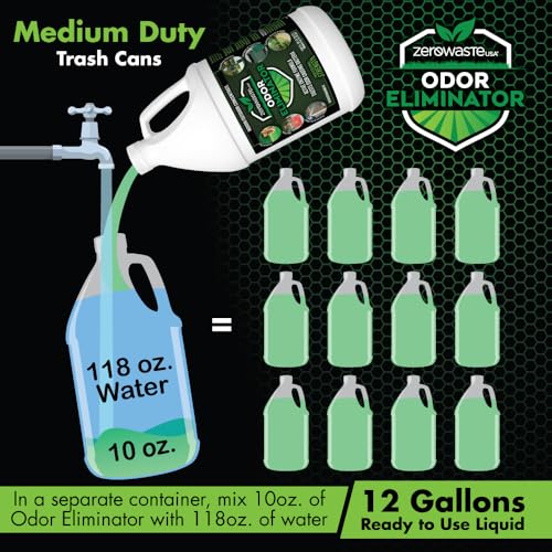 ZERO WASTE USA Odor Eliminator Ultra Concentrate - 64 Fl Oz | Commercial Strength Multi-Purpose Enzyme Cleaner - Eliminates odors from Any Organic Matter - Makes up to 16 Gallons - size: 64 Fl Oz (Pack of 1)