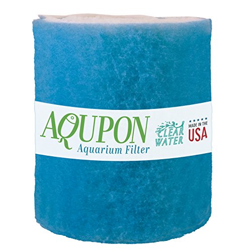 Aquarium Filter Media Pad - Cut to Fit Roll (Dye-Free/Blue Bonded) 0.75 Inch Thickness (6 ft, Blue) - color: Blue, size: 6 ft