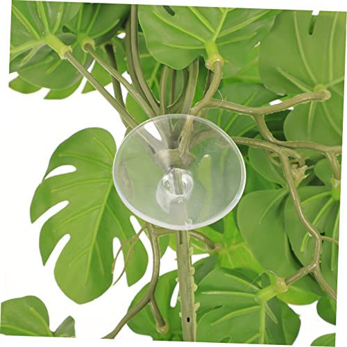 BESPORTBLE Hanging Plant for Reptile Terrarium 23 Leaf Faux Plant Wall Hanging Sturdy and Fade-Resistant Reptile Tank Accessory