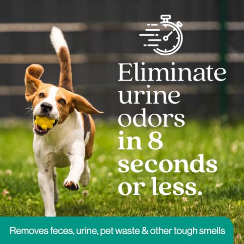 Outdoor Odor Eliminator | Outside Dog Urine Enzyme Cleaner – Powerful Pet, Cat, Animal Scent Deodorizer | Professional Strength for Yard, Turf, Kennels, Patios, Decks (32oz) - style: 32oz