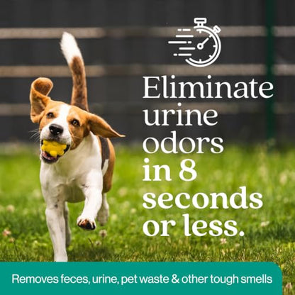 Outdoor Odor Eliminator | Outside Dog Urine Enzyme Cleaner – Powerful Pet, Cat, Animal Scent Deodorizer | Professional Strength for Yard, Turf, Kennels, Patios, Decks (32oz) - style: 32oz