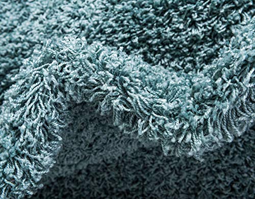 Unique Loom Solid Shag Collection Area Rug (2' 2" x 3' 1" Rectangle, Light Slate Blue) - color: Light Slate Blue, size: 2'2" x 3'1" (Rectangular)