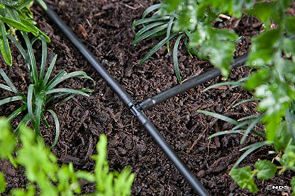 Raindrip 016250P 1/4 in. Supply Tubing, Black Polyethylene, 250 ft. - size: 250 ft., style: Polyethylene