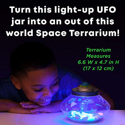 Creativity for Kids Crystal Space Terrarium Kit - Crystal Growing Kit for Kids - DIY STEM Science Kit for Boys and Girls (Ages 6+) - style: Space Terrarium